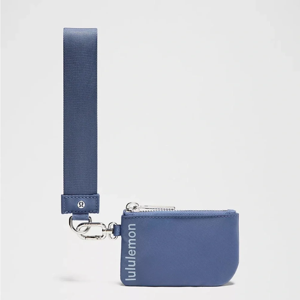Lululemon Dual Pouch Wristlet- Brilliant Blue/Starch Blue